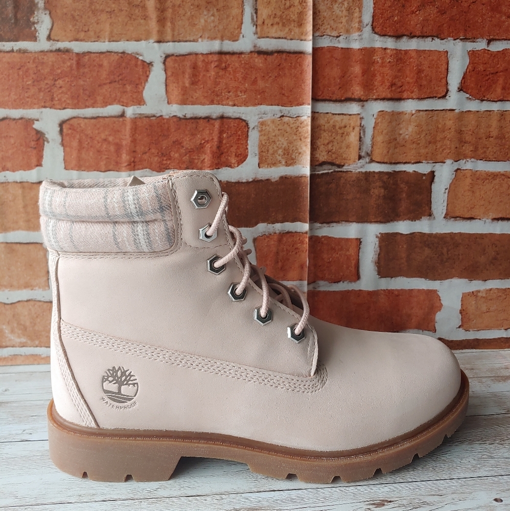 Timberland Linden Wood 6” Wp Boot Women’s Light Pink Nubuck